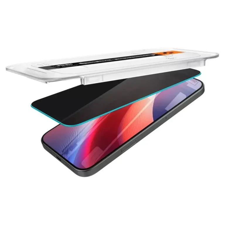 Szkło Prywatyzujące Spigen Glas.tr ”ez Fit” 2-pack do Iphone 16 Pro - obrazek 6
