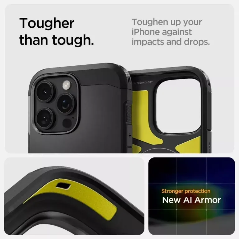 Etui Spigen Tough Armor Mag do Apple iPhone 16 Pro Czarny - obrazek 11