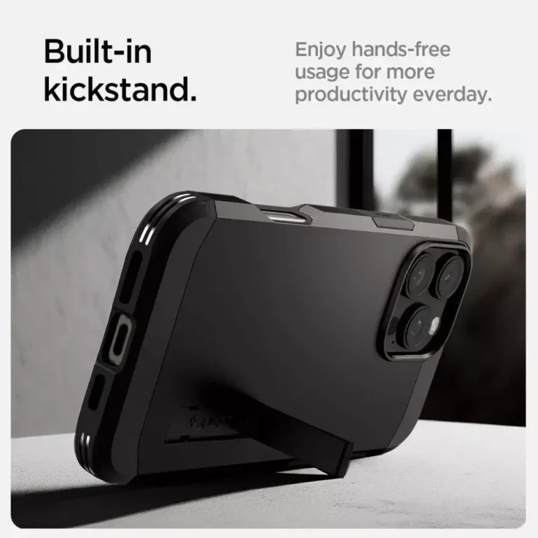 Etui Spigen Tough Armor Mag do Apple iPhone 16 Pro Czarny - obrazek 12
