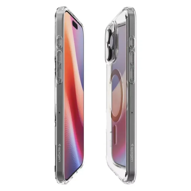Etui Spigen Ultra Hybrid Mag do Apple iPhone 16 Pro Transparentne/Złoto - obrazek 5