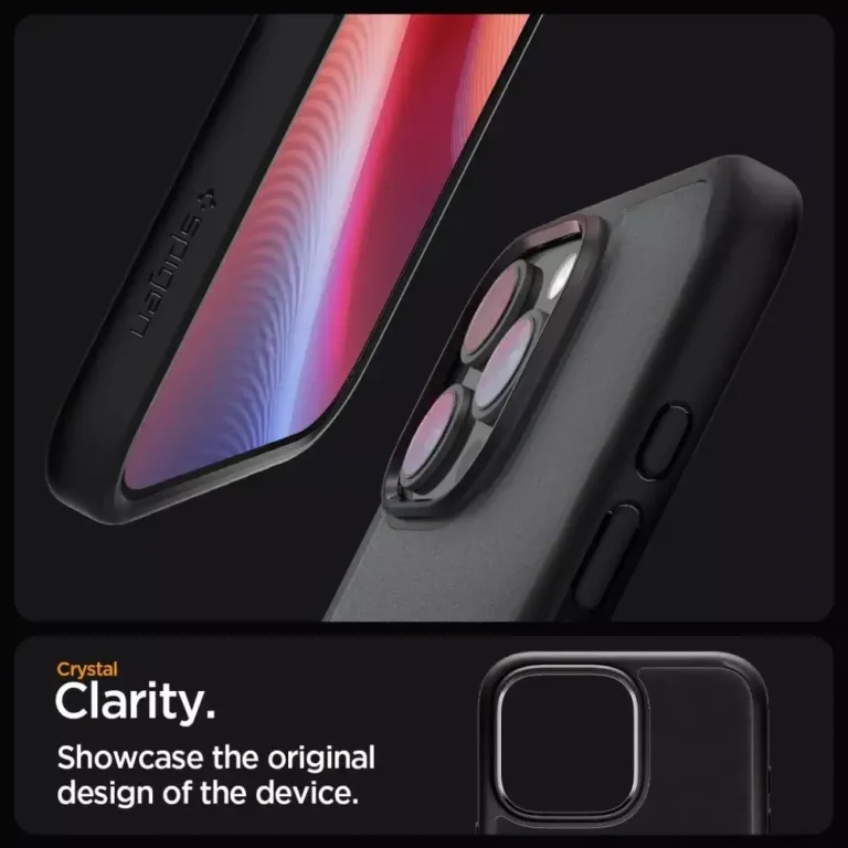 Etui Spigen Ultra Hybrid do Apple iPhone 16 Pro Frost Black - obrazek 8
