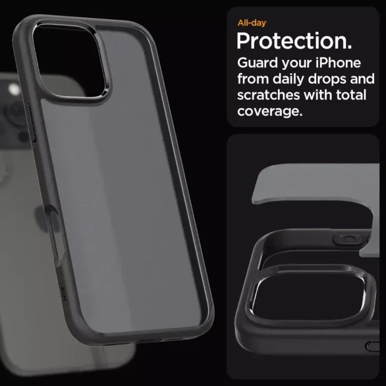Etui Spigen Ultra Hybrid do Apple iPhone 16 Pro Frost Black - obrazek 9