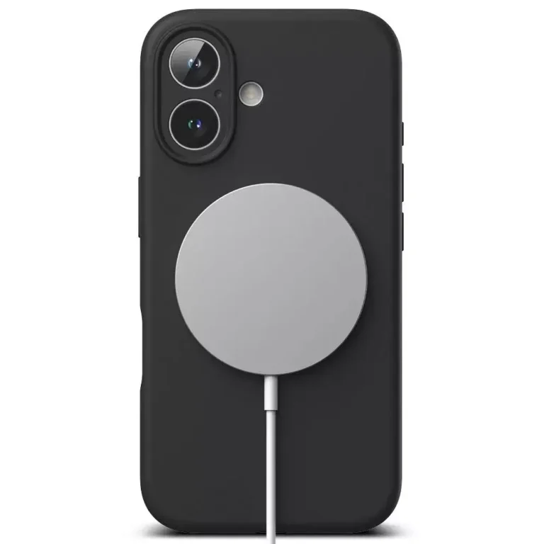Silikonowe Etui Ringke MagSafe do iPhone 16 Czarny - obrazek 2