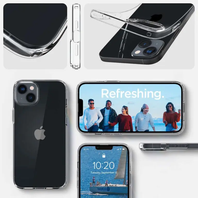 Etui Spigen Liquid Crystal do Apple iPhone 14 Transparentny - obrazek 6
