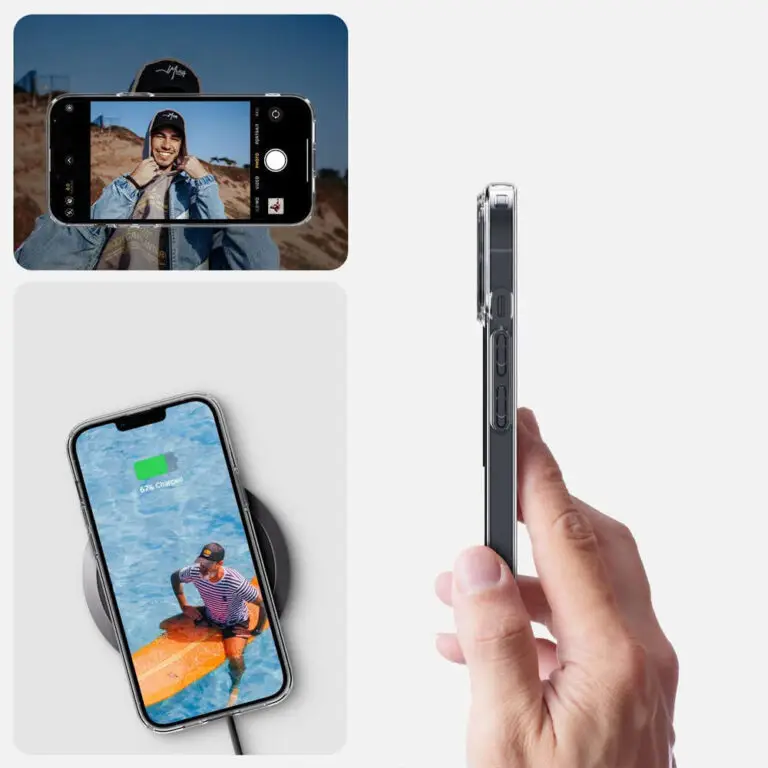 Etui Spigen Liquid Crystal do Apple iPhone 14 Transparentny - obrazek 7