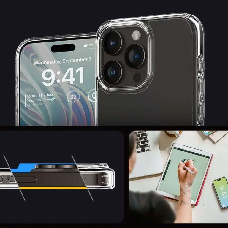 Etui Spigen Ultra Hybrid do iPhone 15 Pro Max Transparentne - obrazek 4