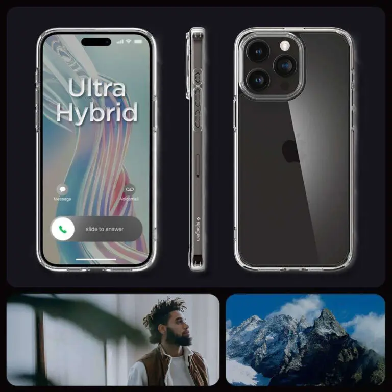 Etui Spigen Ultra Hybrid do iPhone 15 Pro Max Transparentne - obrazek 6