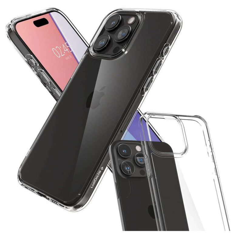 Etui Spigen Ultra Hybrid do iPhone 15 Pro Max Transparentne - obrazek 14
