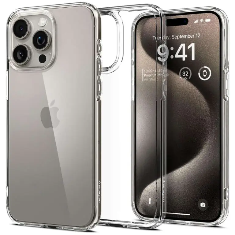 Etui Spigen Ultra Hybrid do iPhone 15 Pro Max Transparentne - obrazek 13