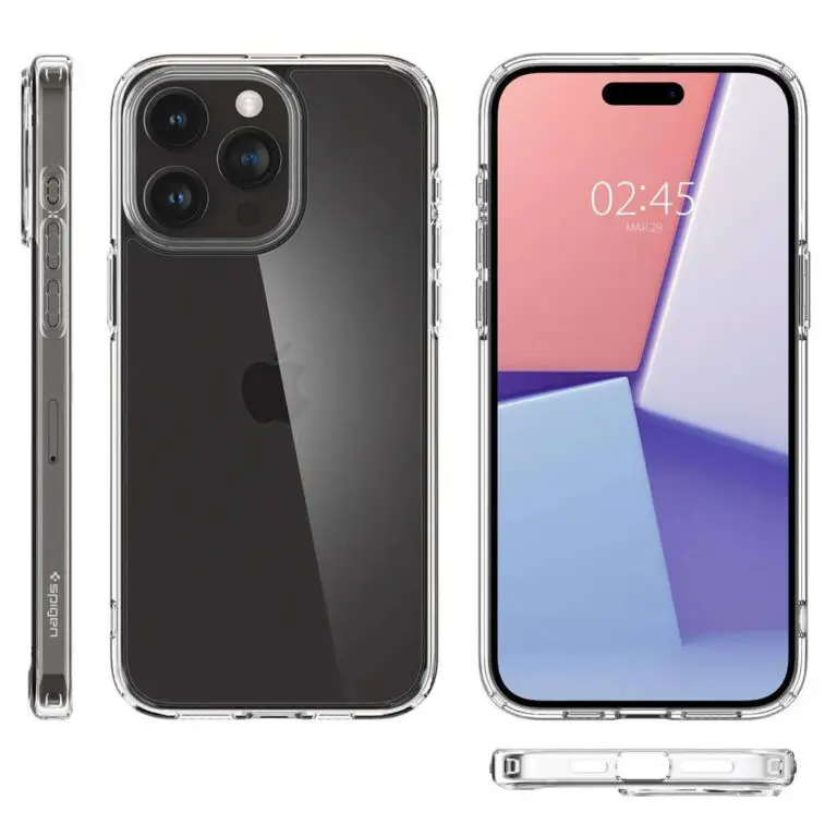 Etui Spigen Ultra Hybrid do iPhone 15 Pro Max Transparentne - obrazek 9