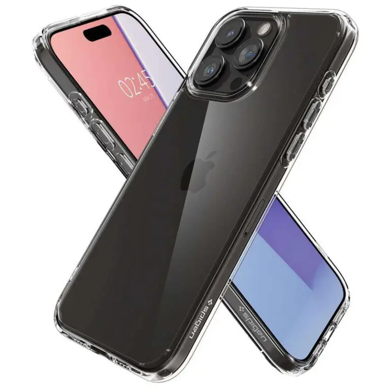 Etui Spigen Ultra Hybrid do iPhone 15 Pro Max Transparentne - obrazek 8