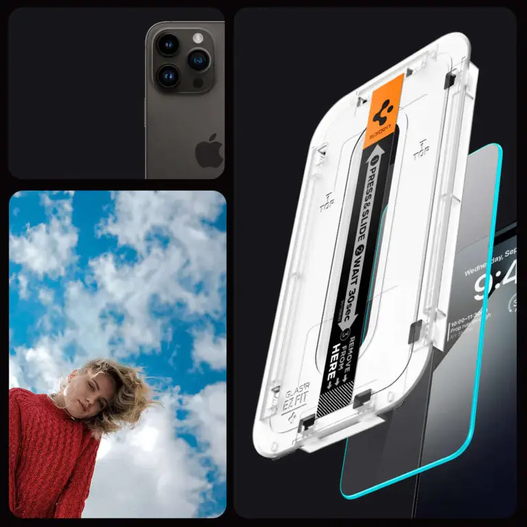 Szkło hartowane Spigen Glas.tR EZ Fit 2-pack iPhone 15 Pro Max Transparentne - obrazek 2