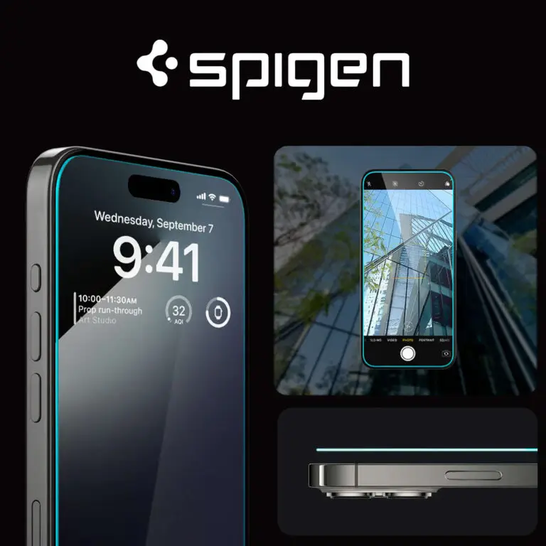 Szkło hartowane Spigen Glas.tR EZ Fit 2-pack iPhone 15 Pro Max Transparentne - obrazek 4
