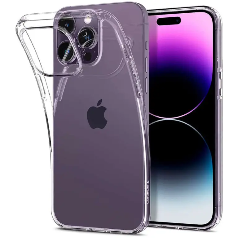 Etui Spigen Liquid Crystal do iPhone 14 Pro Crystal Clear - obrazek 2