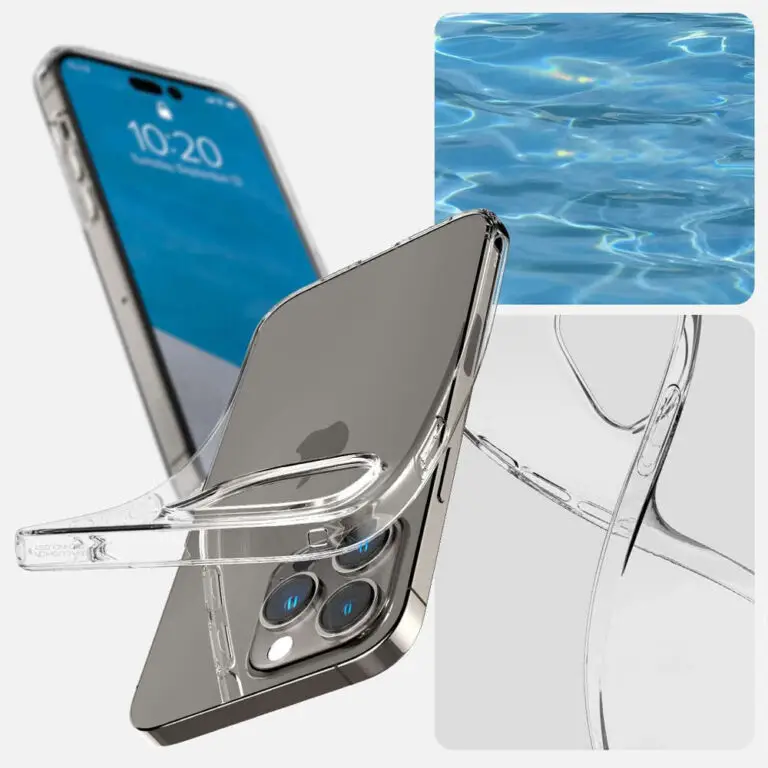 Etui Spigen Liquid Crystal do iPhone 14 Pro Crystal Clear - obrazek 5