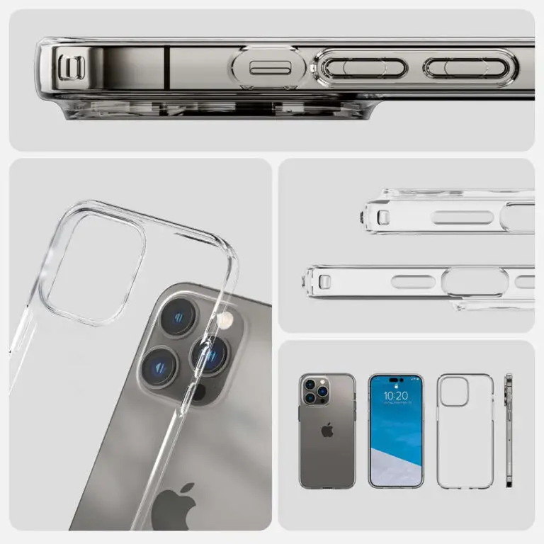 Etui Spigen Liquid Crystal do iPhone 14 Pro Crystal Clear - obrazek 6