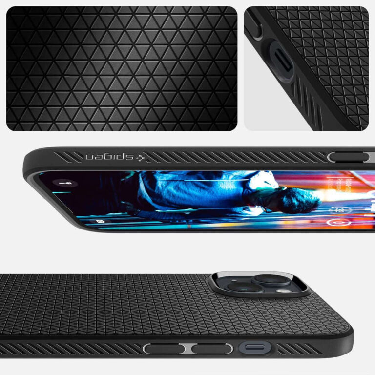 Etui Spigen Liquid Air do iPhone 14 Czarne - obrazek 5
