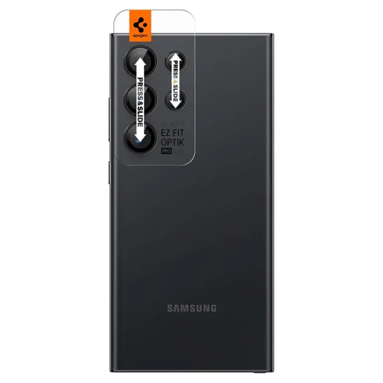 Szkło Hartowane Spigen Optik.tR „EZ Fit” do Samsung Galaxy S24 Ultra (2 sztuki) - obrazek 9