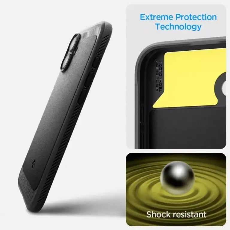 Etui Spigen Rugged Armor Mag do iPhone 16 Plus Matte Black - obrazek 9