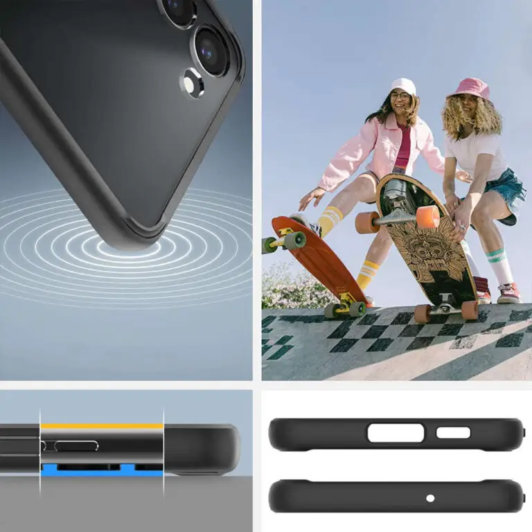 Etui Samsung Galaxy S23 Spigen Ultra Hybrid czarne matowe - obrazek 4