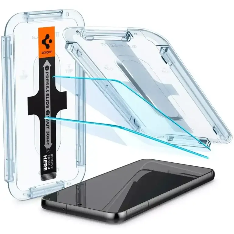 2x Szkło hartowane Spigen Glas.Tr EZ FIT do Samsung Galaxy S23 (tranpsarentne) - obrazek 12