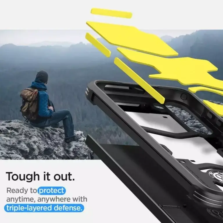 Etui Spigen Tough Armor do Samsung Galaxy S23  Czarny - obrazek 12