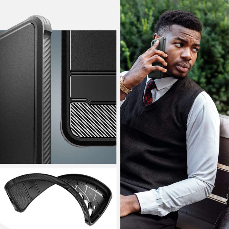 Etui Spigen Rugged Armor Samsung Galaxy S23 Czarne - obrazek 4