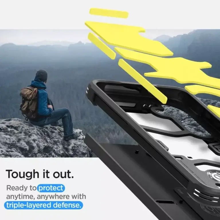 Etui Spigen Tough Armor do Samsung Galaxy S24 Czarny - obrazek 14